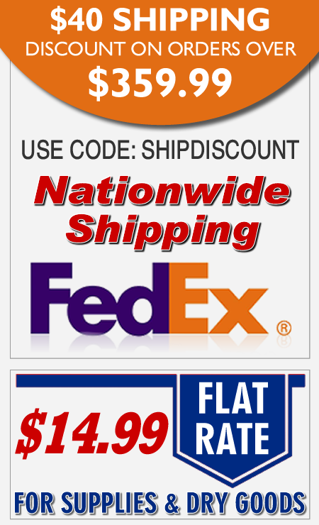 Pete's Aquariums & Fish: Free FedEx Shipping On Orders Over $359.00